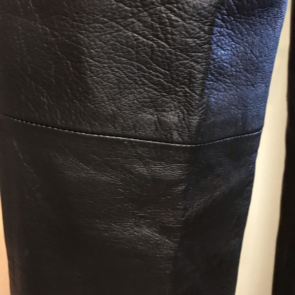 Authentic BCBG Genuine Leather Pants - Picture 4 of 9